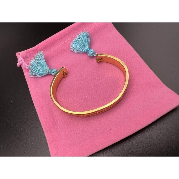 Lilly Pulitzer Rule Breakers Only Cuff Bracelet - Picture 2 of 4